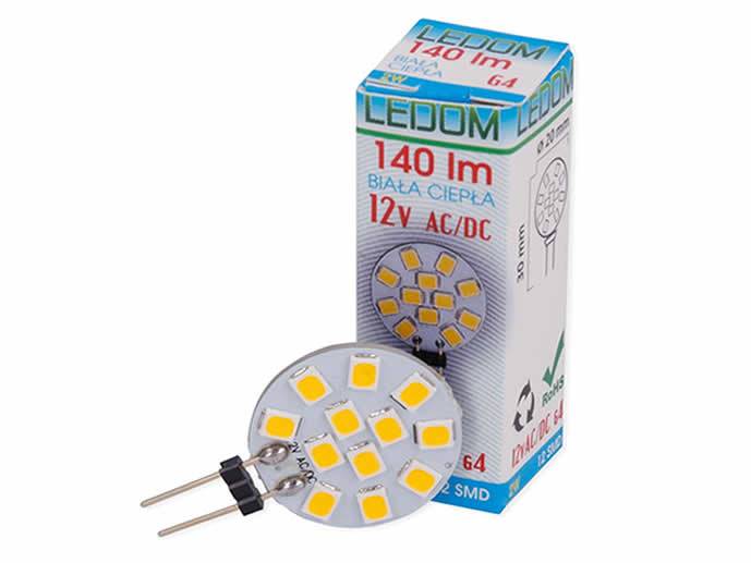 Żarówka  LED G4 2W 12V  Talerzyk