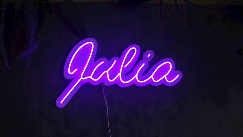 neon Julia 60x33 cm