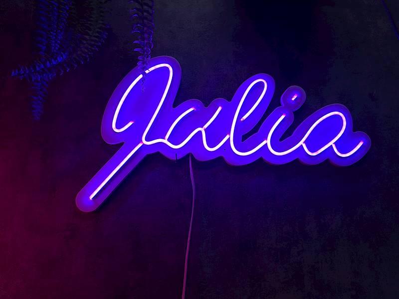 neon Julia 60x33 cm
