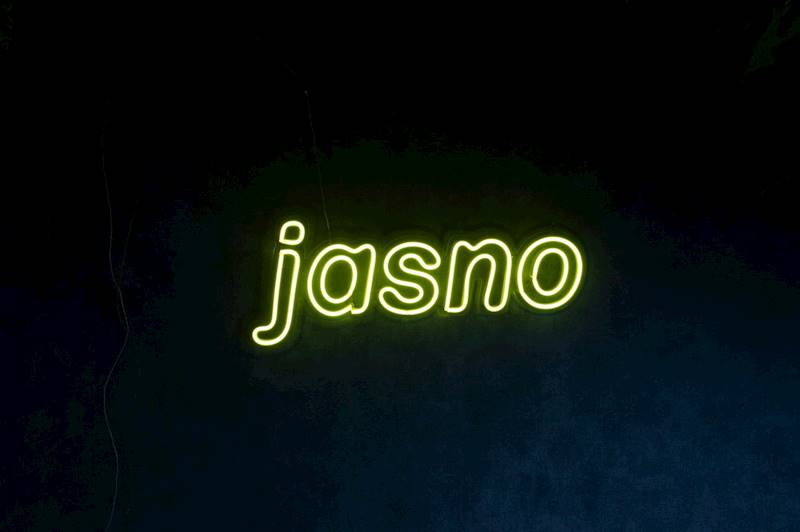 neon jasno 49x19 cm