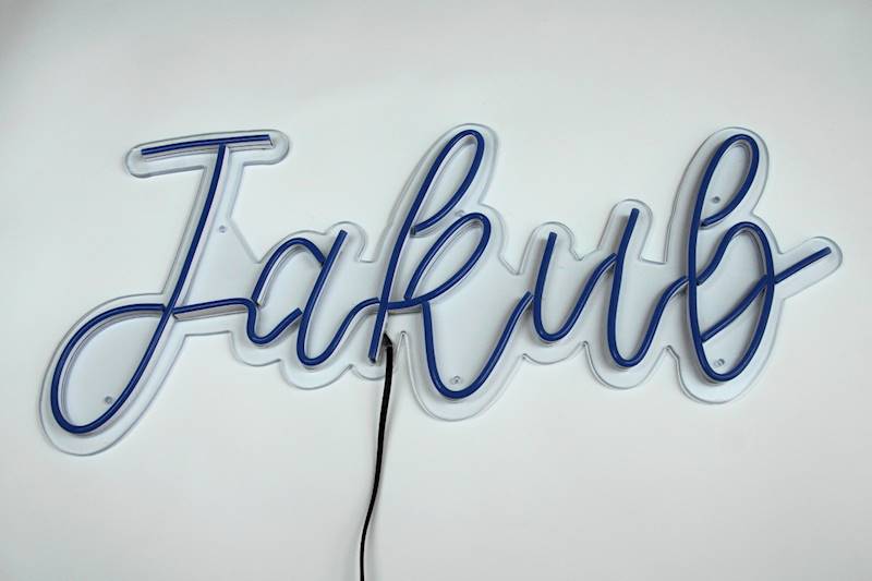 neon Jakub 60x30 cm
