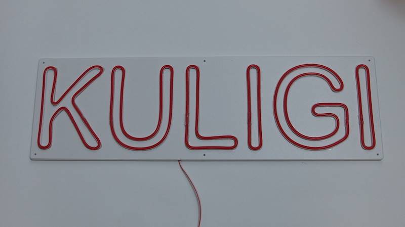 neon zewnętrzny Kuligi 70x22 cm 