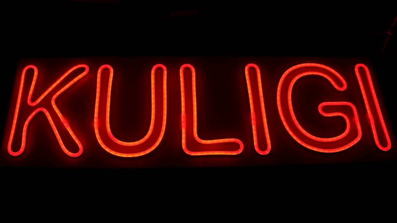 neon zewnętrzny Kuligi 70x22 cm 