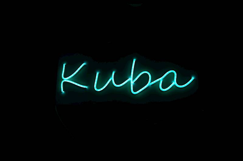 neon Kuba 46x16 cm