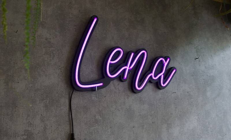 neon Lena 40x24 cm