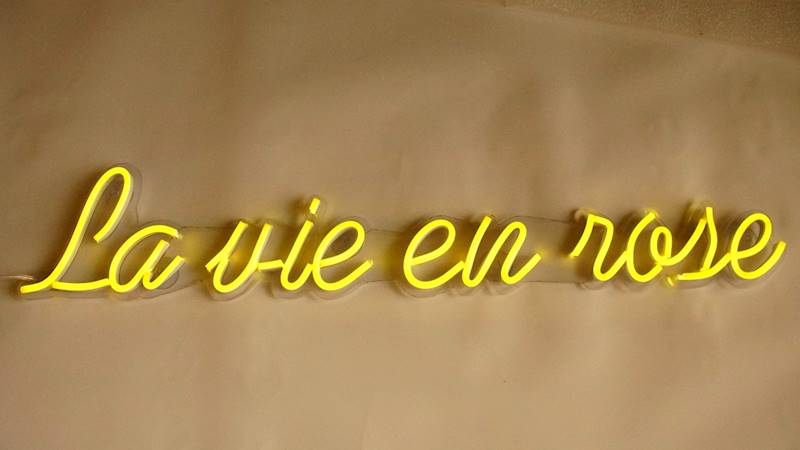 neon La vie en rose 70x13 cm 