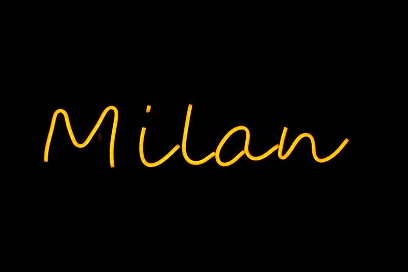 neon Milan 51x13 cm