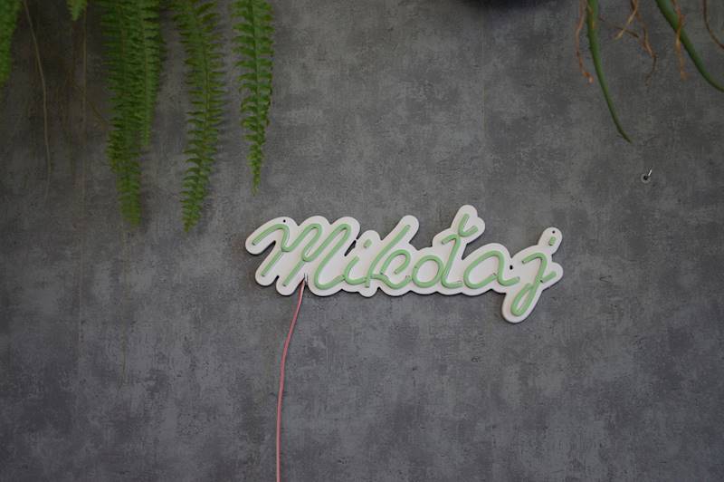 neon Mikołaj 42x16cm