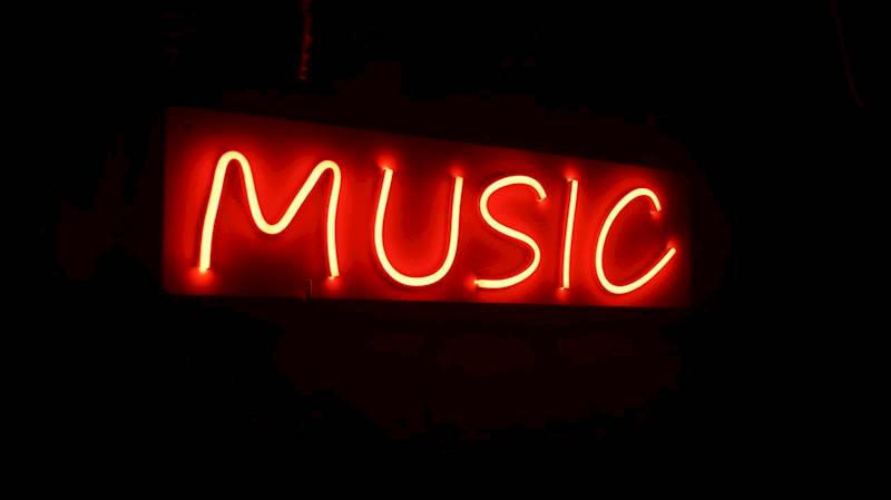 neon Music 48x13 cm