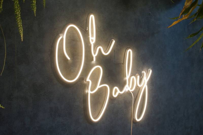 neon Oh Baby 70x67 cm