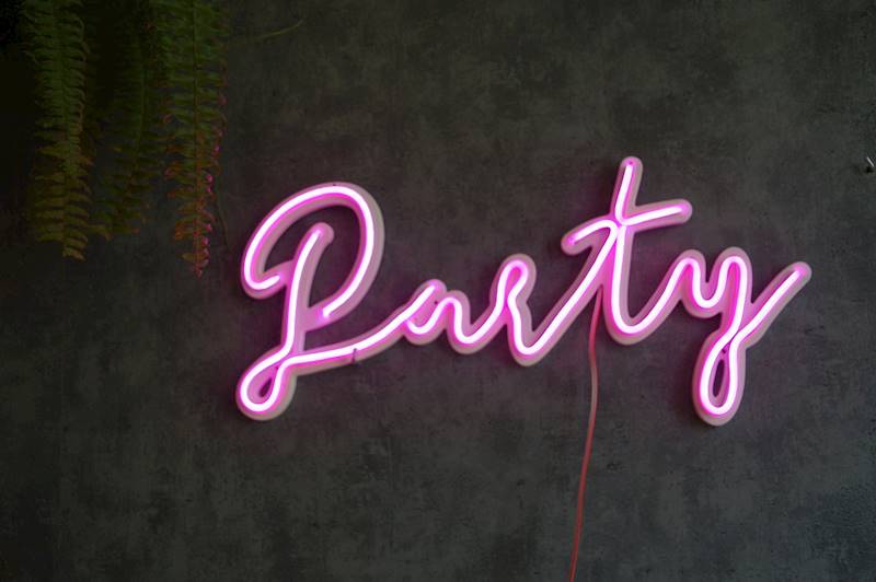 neon Party 50x25 cm
