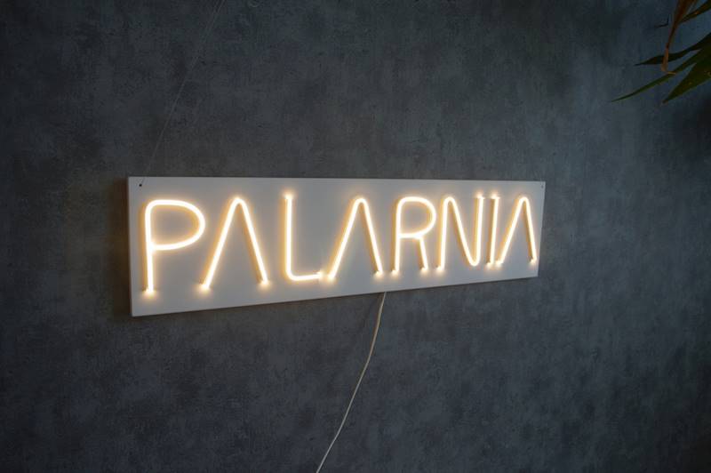 neon Palarnia 80x20 cm