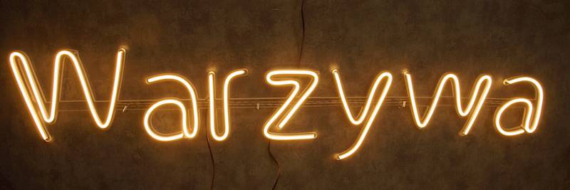 neon Warzywa 131x29cm 