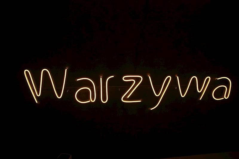 neon Warzywa 131x29cm 