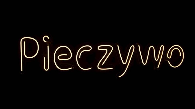 neon Pieczywo 105x30 cm