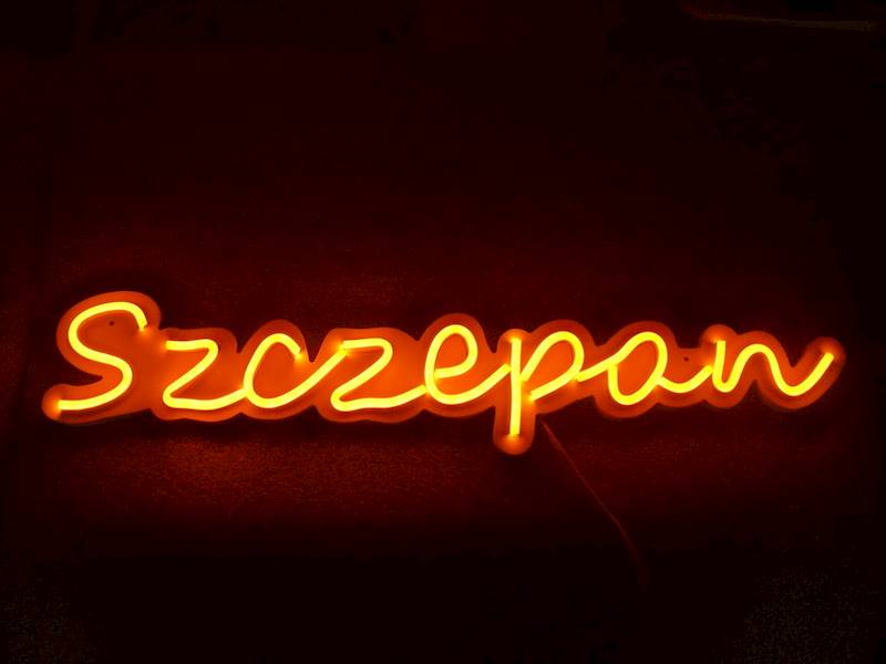 neon Szczepan 53x12cm