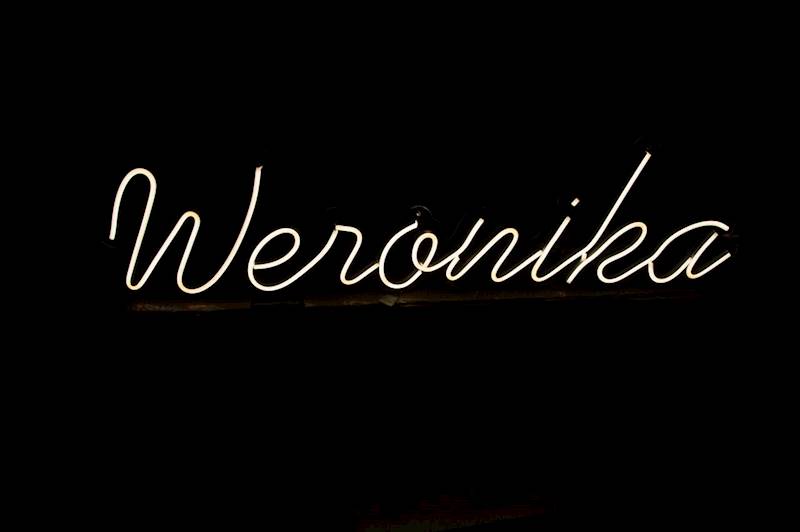 neon Weronika 84x24 cm