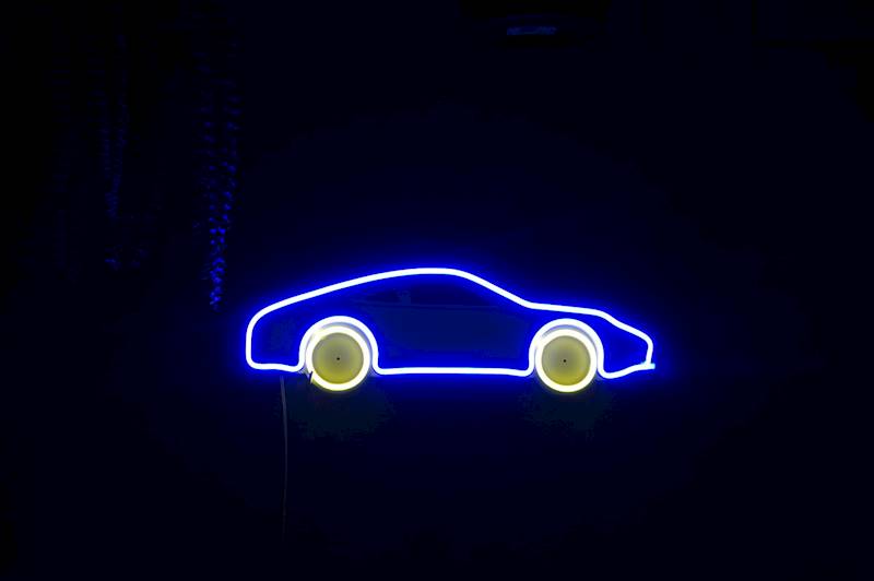 neon samochód Porsche 911 47x15cm
