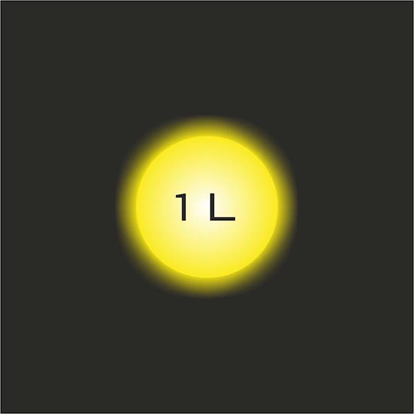 płaski neon LED Flex cięty co 1cm Cytrynowy 1m 