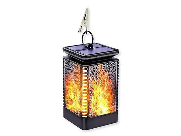 Lampa solarna dekoracyjna płomień
