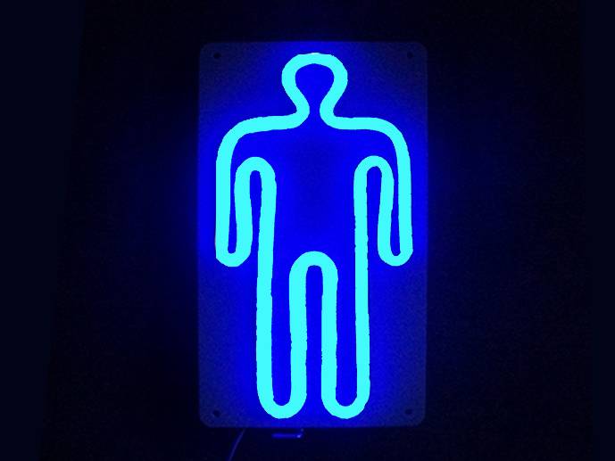 neon WC Pan 13x24 cm