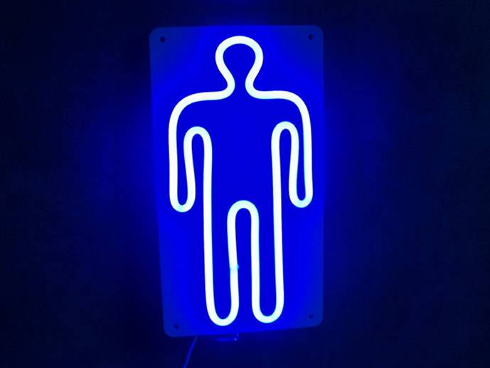 neon WC Pan 13x24 cm