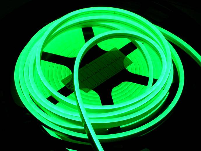 neon LED Flex cięty co 1cm Zielony 1m