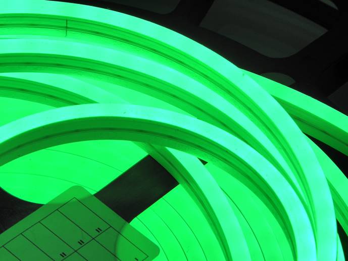 neon LED Flex cięty co 1cm Zielony 1m
