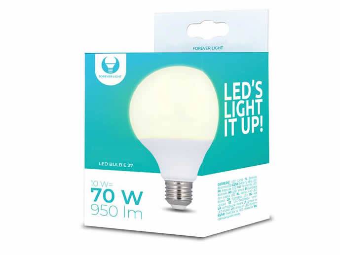 Żarówka LED E27 10W G95 b.dzienna
