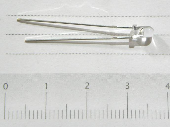 Dioda LED 3mm biała zimna