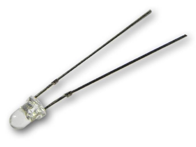 Dioda LED 3mm biała zimna