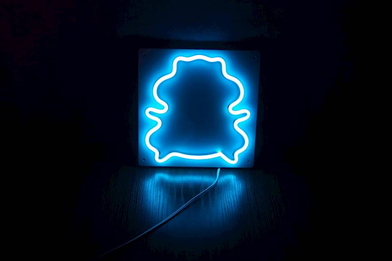 neon Chomik 20x20 cm