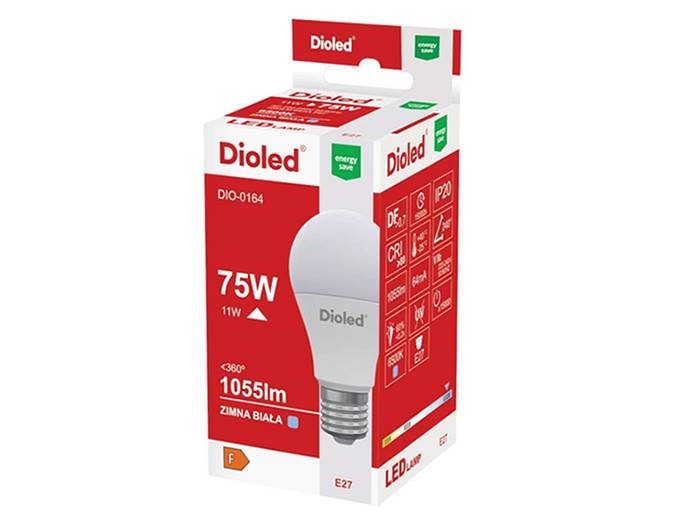 ŻARÓWKA LED E27 11W1055LM 230V B.ZIMNA