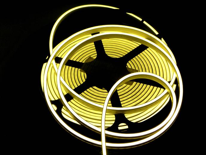 płaski neon LED Flex cięty co 1cm  Biały ciepły 1m