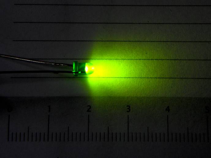 Dioda LED 3mm zielona matowa 