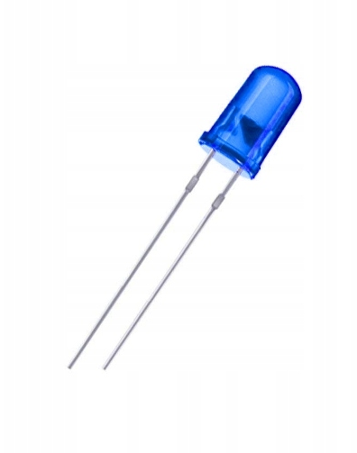 Dioda LED 5mm niebieska matowa