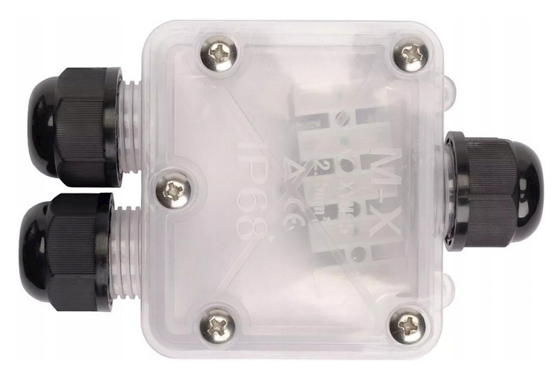 Puszka hermetyczna ip68 trójnik Y 5pin3x2,5mm2