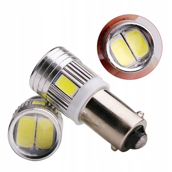 Żarówka samochodowa LED BA9S SMD5630 biała