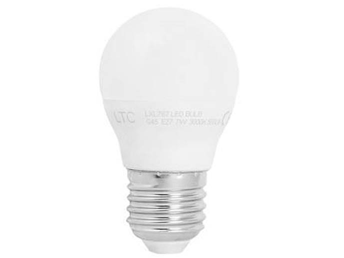 Żarówka LEd E27 7W b.ciepły kulka