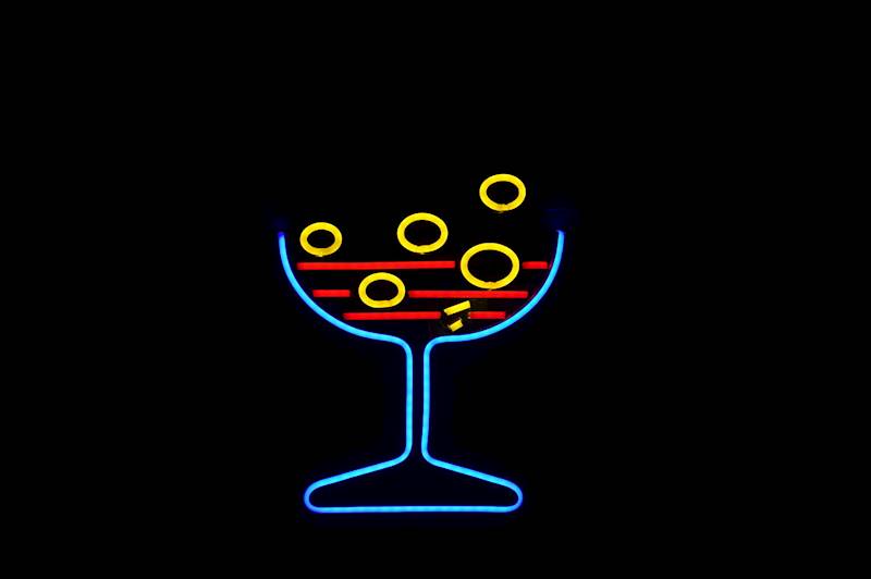 neon Kieliszek 30x12cm