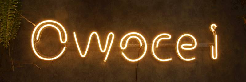neon Owoce 99x24 cm