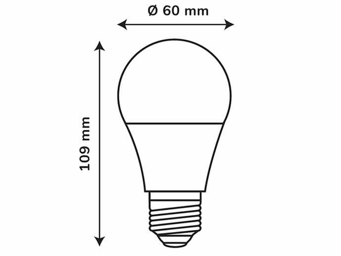 Żarówka LED E27 10W tradycyjna, biała ciepła