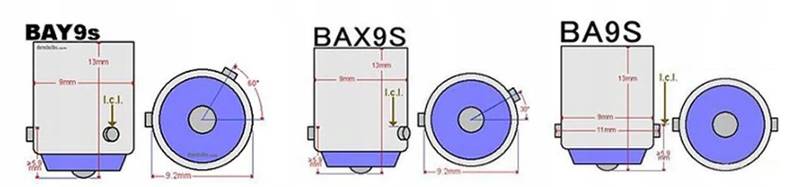 Żarówka samochodowa LED H6W BAX9S SMD5730 biała