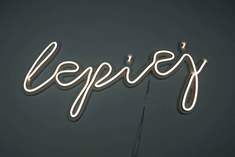 neon Razem lepiej 59-104x29 cm 