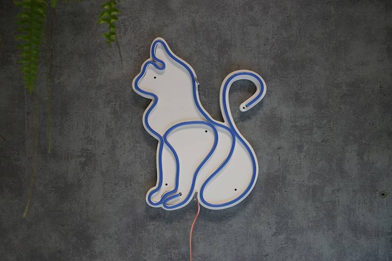 neon Kot artystyczny 23x30cm 