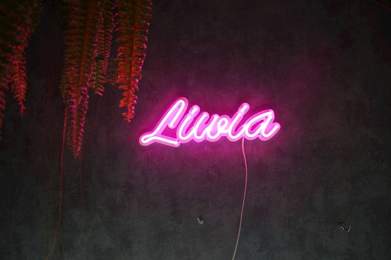 neon Liwia 34x12cm
