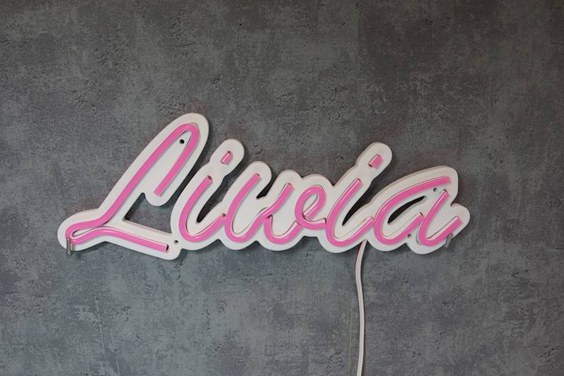 neon Liwia 34x12cm