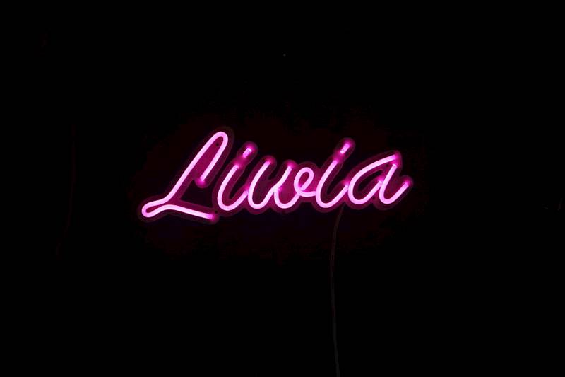 neon Liwia 34x12cm