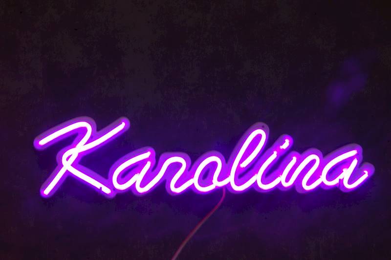 neon Karolina 50x12 cm 