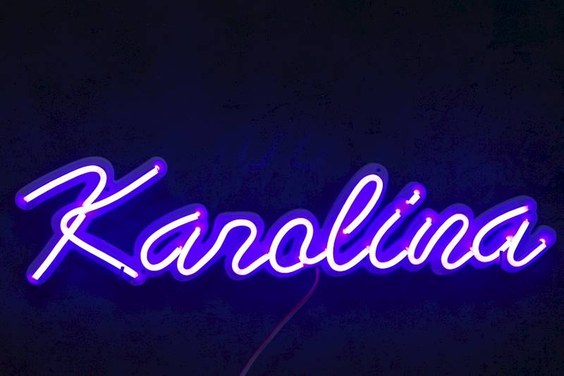 neon Karolina 50x12 cm 